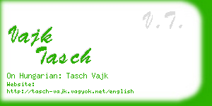 vajk tasch business card